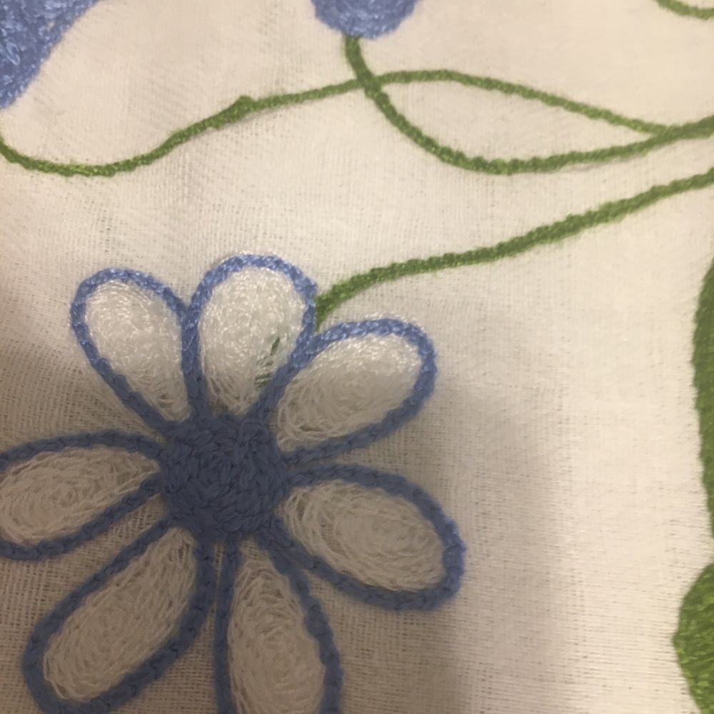 Table Linens, Needle Point, hand done, 98”L x66” W